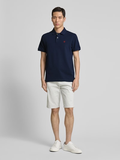 MCNEAL Regular Fit Poloshirt mit Knopfleiste und Label-Stitching Dunkelblau 1