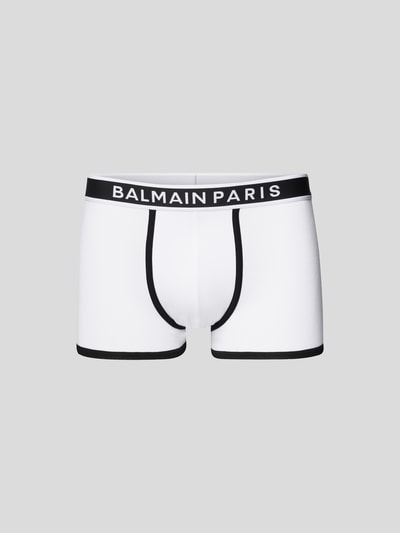 Balmain Trunks mit Logo-Bund Weiss 2