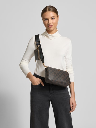 JOOP! Handtas met labelapplicatie, model 'jasmina' Donkerbruin - 1