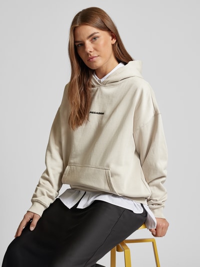 Pegador Oversized Hoodie mit Label-Print Modell 'CLARITA' Beige 3