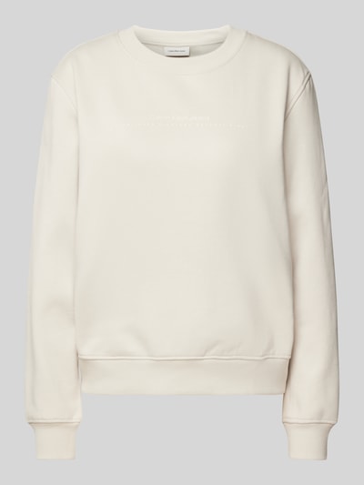 Calvin Klein Jeans Sweatshirt mit Label-Print Ecru 2