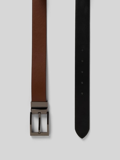 LLOYD Men's Belts Riem met doornsluiting, model 'GALVANIK' Cognac - 3