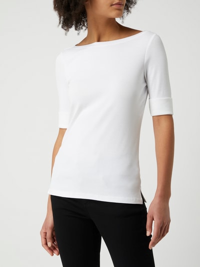 Lauren Ralph Lauren T-Shirt mit Stretch-Anteil Weiss 4