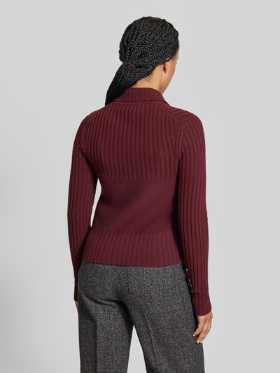 Victoria Beckham Pullover mit durchgehendem Reißverschluss Dunkelrot 5