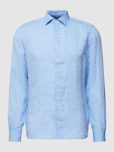 CINQUE Leinenhemd mit Kentkragen Modell 'Steven' Bleu 2
