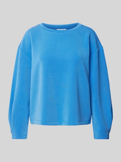 s.Oliver RED LABEL Relaxed Fit Sweatshirt aus Modal-Mix-Scuba Blau 2