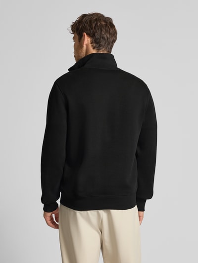 Lacoste Bluza z kołnierzem o kroju regular fit z czystej bawełny Czarny 5