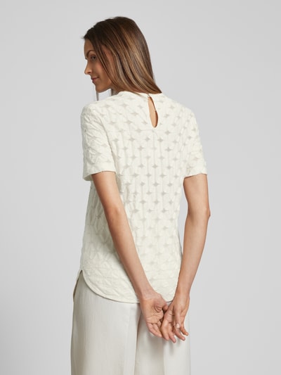 MaxMara Leisure T-Shirt mit Rundhalsausschnitt Modell 'FILIPPO' Ecru 5