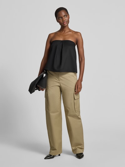 black palms Top aus Lyocell-Mix Black 1