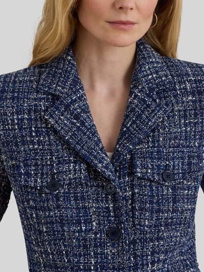 Lauren Ralph Lauren Regular Fit Kurzblazer aus Baumwoll-Mix Marine Melange 6