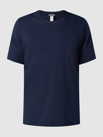 Hanro T-shirt van single-jersey Donkerblauw - 2