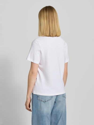 s.Oliver RED LABEL Regular Fit Poloshirt aus Baumwoll-Mix Weiss 5