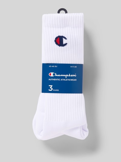 Champion Socken mit Label-Detail im 3er-Pack Modell 'Crew Socks' Weiss 3