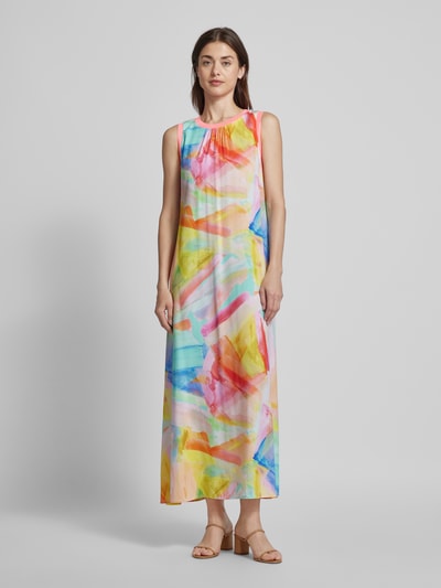 Emily Van den Bergh Maxi-jurk met all-over print Felroze - 4