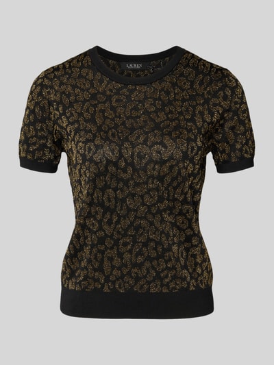 Lauren Ralph Lauren Strickshirt aus Viskose-Mix Modell 'EYELAH' Gold Melange 2