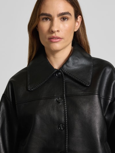 Neo Noir Jacke in Leder-Optik Modell 'Lunara' Black 3