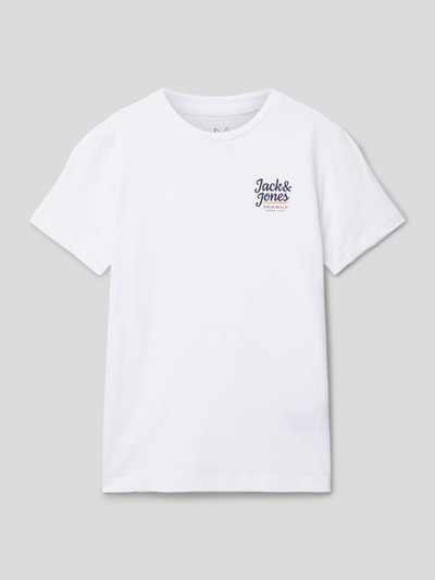 Jack & Jones T-shirt z nadrukiem z logo model ‘WALKER’ Biały 1