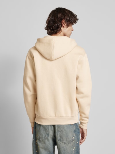 REVIEW Essentials hoodie met ritssluiting en logo  Taupe - 5