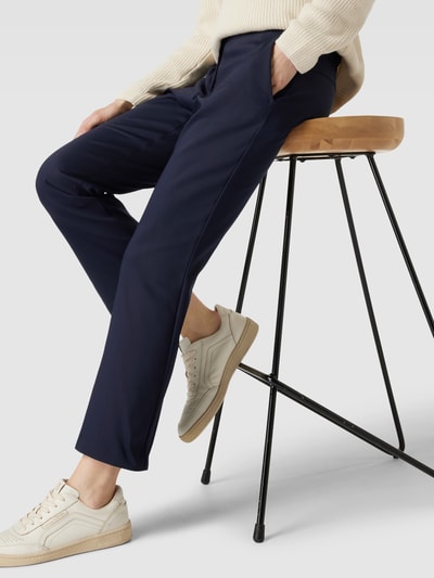 Gardeur Broek met knoop- en ritssluiting, model 'ZELMA' Marineblauw - 3