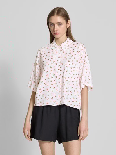 Review Relaxed Fit Hemdbluse mit 1/2-Arm Weiss 4