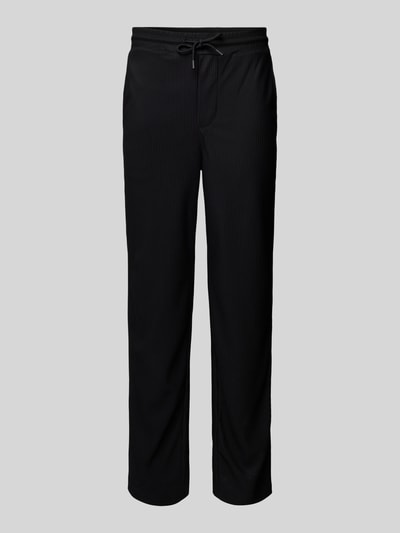 Only & Sons Loose fit stoffen broek met plissévouwen, model SINUS Zwart - 2