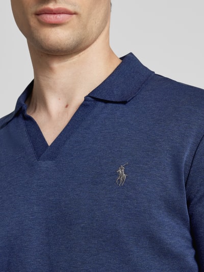 Polo Ralph Lauren Koszulka polo z dekoltem w serek Granatowy 3