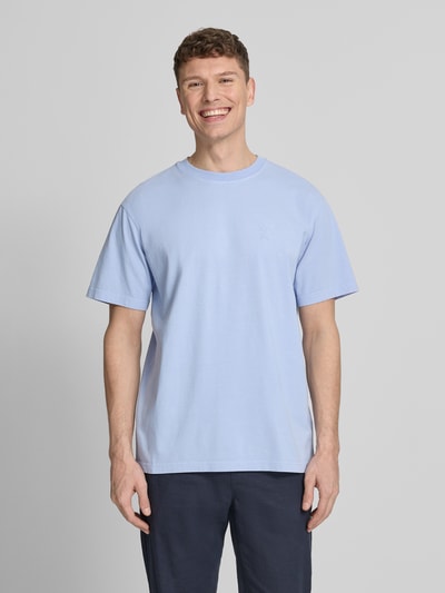 ARMEDANGELS Relaxed Fit T-Shirt aus reiner Bio-Baumwolle Modell 'ICONIC Å MAARKOS' Hellblau 4