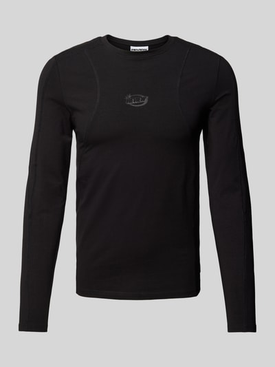 REVIEW Longsleeve mit Label-Print Black 2