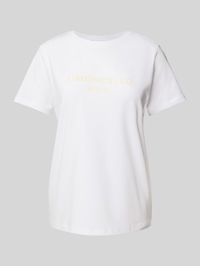 comma T-Shirt mit Motiv-Print Offwhite 2