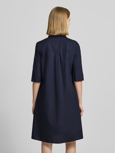 Christian Berg Woman Selection Knielanges Hemdblusenkleid mit Knopfleiste Marine 5
