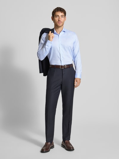 SEIDENSTICKER REGULAR FIT Regular fit zakelijk overhemd met kentkraag, model 'Spread' Bleu - 1