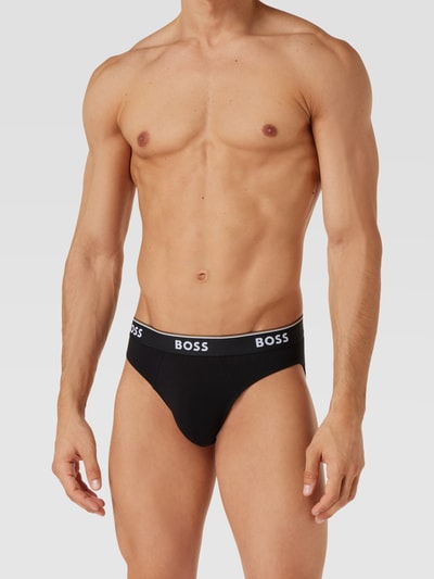 BOSS Slip met labeldetails in een set van 3 stuks, model 'Power' Middengrijs gemêleerd - 1