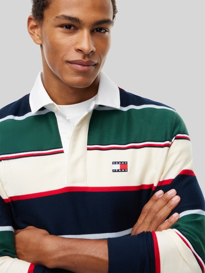 Tommy Jeans Poloshirt mit Logo-Patch aus reiner Baumwolle Dunkelgruen 3