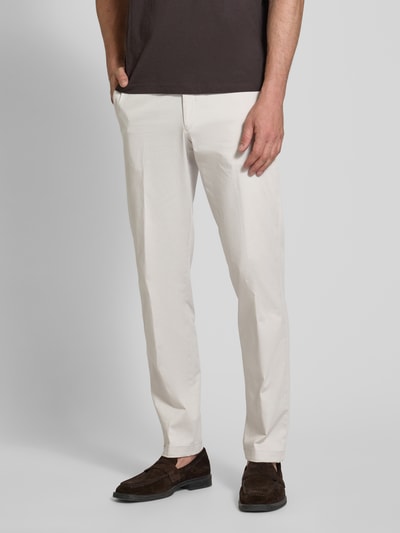 Hiltl Regular Fit Hose mit Eingrifftaschen Modell 'Peaker' Kitt 4