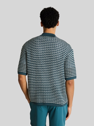 Tom Tailor Denim Regular Fit Poloshirt aus Baumwoll-Mix Petrol 5