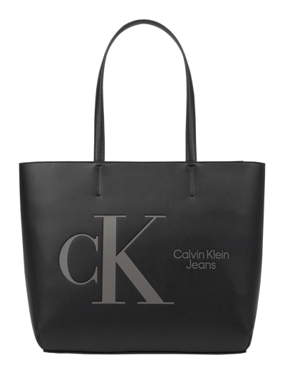 Calvin Klein Jeans Shopper in leerlook Zwart - 2