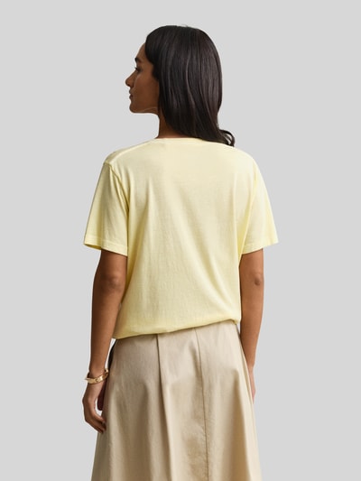 GANT Regular Fit T-Shirt aus Baumwoll-Mix GELB 5