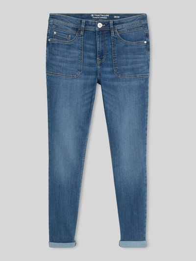 Tom Tailor tapered fit jeans van katoenmix model 'MAYA' Blauw - 2