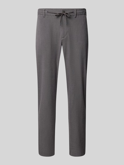 MCNEAL Tapered fit broek met tunnelkoord Donkergrijs - 2