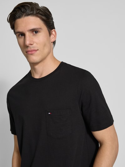 Tommy Hilfiger Regular Fit T-Shirt aus reiner Baumwolle Black 3