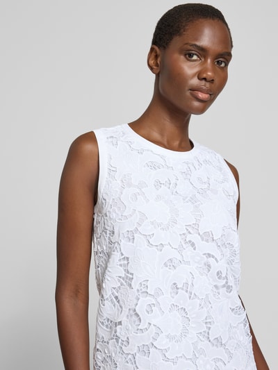 Max Mara Studio Regular Fit Bluse mit Lochstickerei Modell 'STREET' Offwhite 3