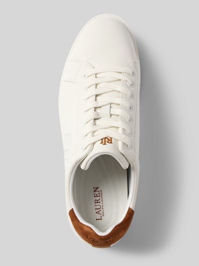 Lauren Ralph Lauren Sneakers met logostitching, model 'Anisley' Wit - 3