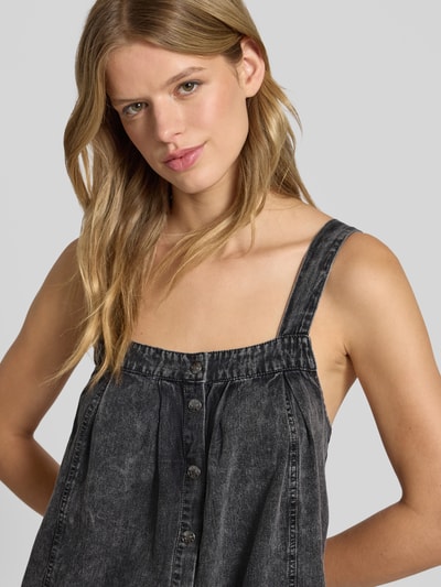 Noisy May Sukienka jeansowa z listwą guzikową model ‘OREGON’ Antracytowy 3