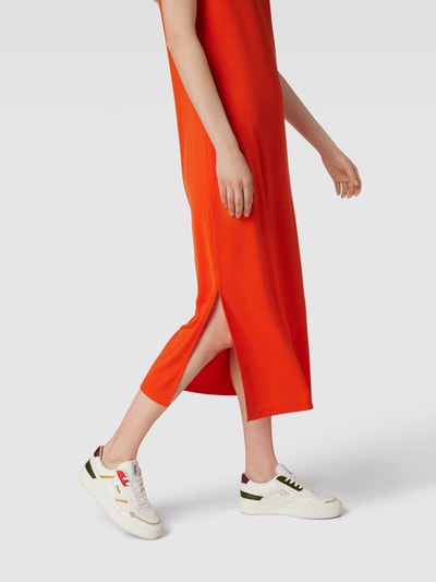 Jake*s Casual Midi-jurk met ronde hals Donkeroranje - 3