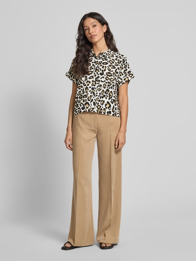 Betty Barclay Boxy Fit Bluse aus Leinen-Viskose-Mix Beige 1
