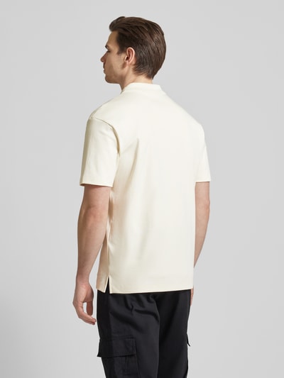 HUGO Regular Fit Poloshirt mit Label-Badge Modell 'Deabono' Offwhite 5