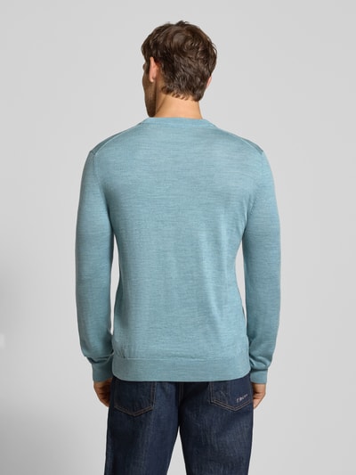 Jake*s Studio Men Regular Fit Pullover aus reiner Wolle Khaki 5