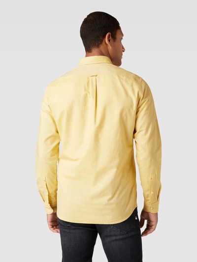 BOSS Orange Regular fit vrijetijdsoverhemd met button-downkraag, model 'Rickert’ Geel - 5