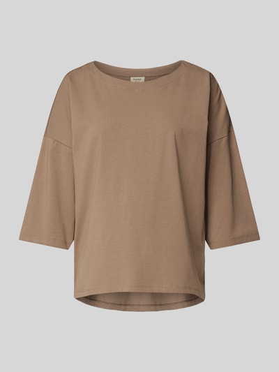 Fransa T-Shirt mit 3/4-Arm Modell 'siva' Taupe 2