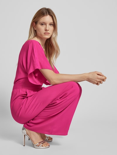 Pennyblack Jumpsuit mit V-Ausschnitt Modell 'PLATA' Fuchsia 3